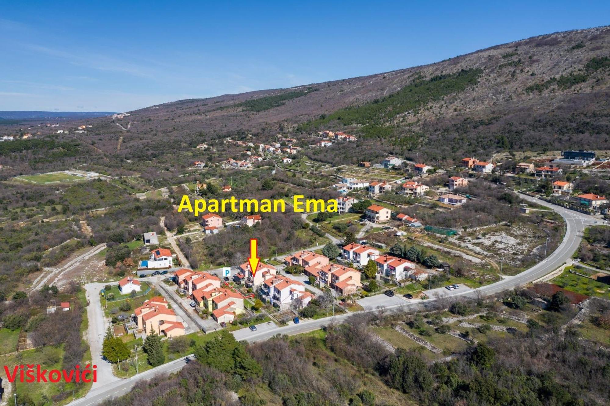 Apartman Ema 4+2 Koromačno Buitenkant foto